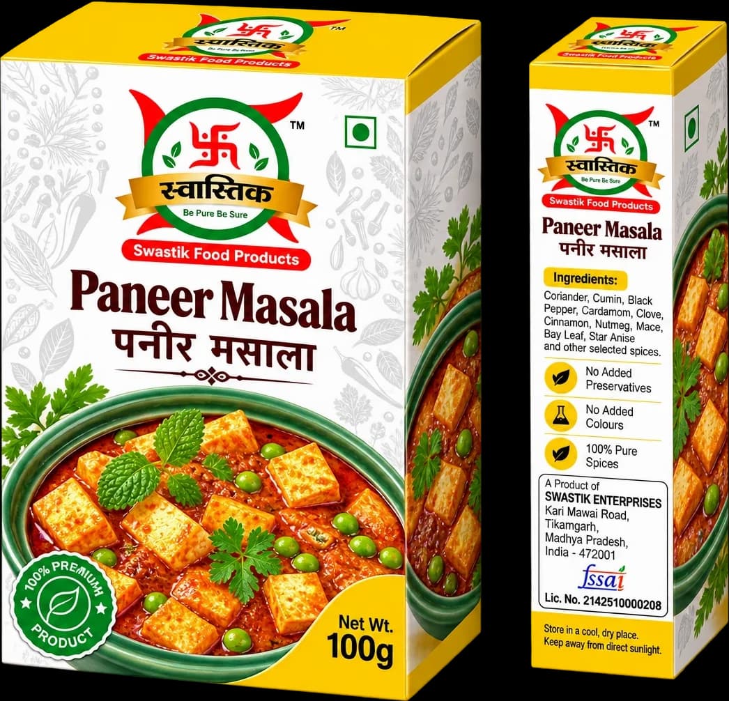 Swastik Paneer Masala 100 g box