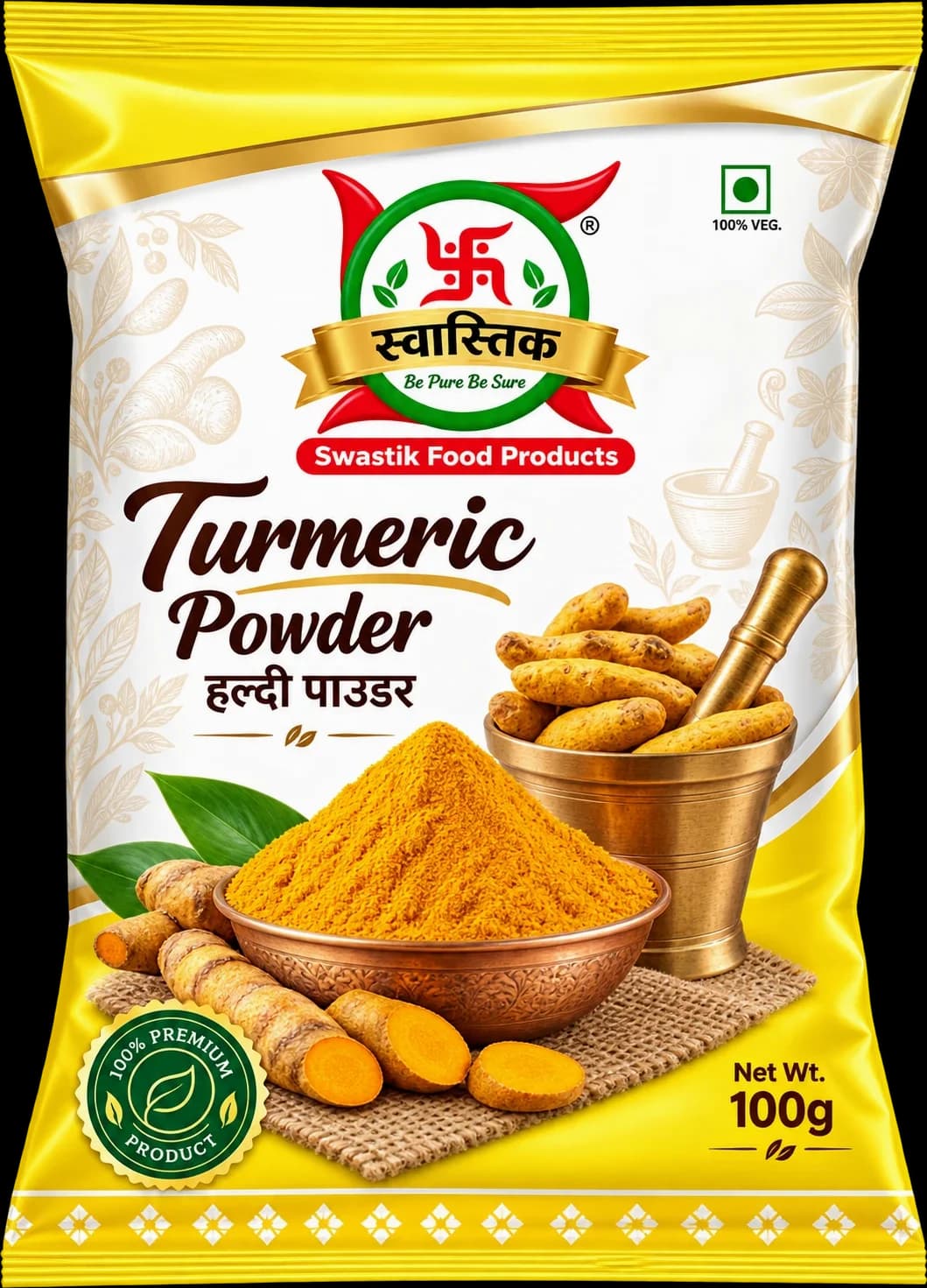 Swastik Turmeric Powder 100 g pouch